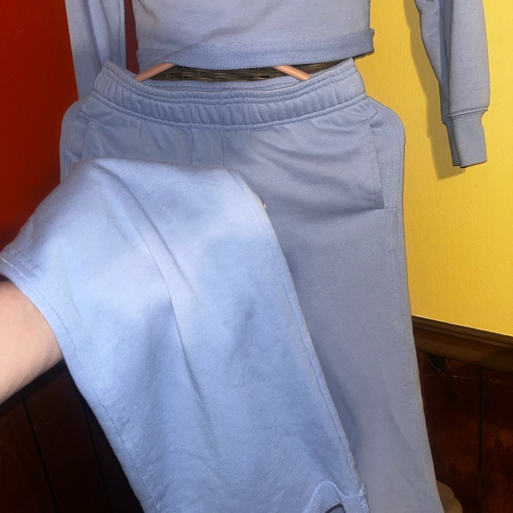 Light Blue Two-Piece Lounge Set - Picture 11 of 11